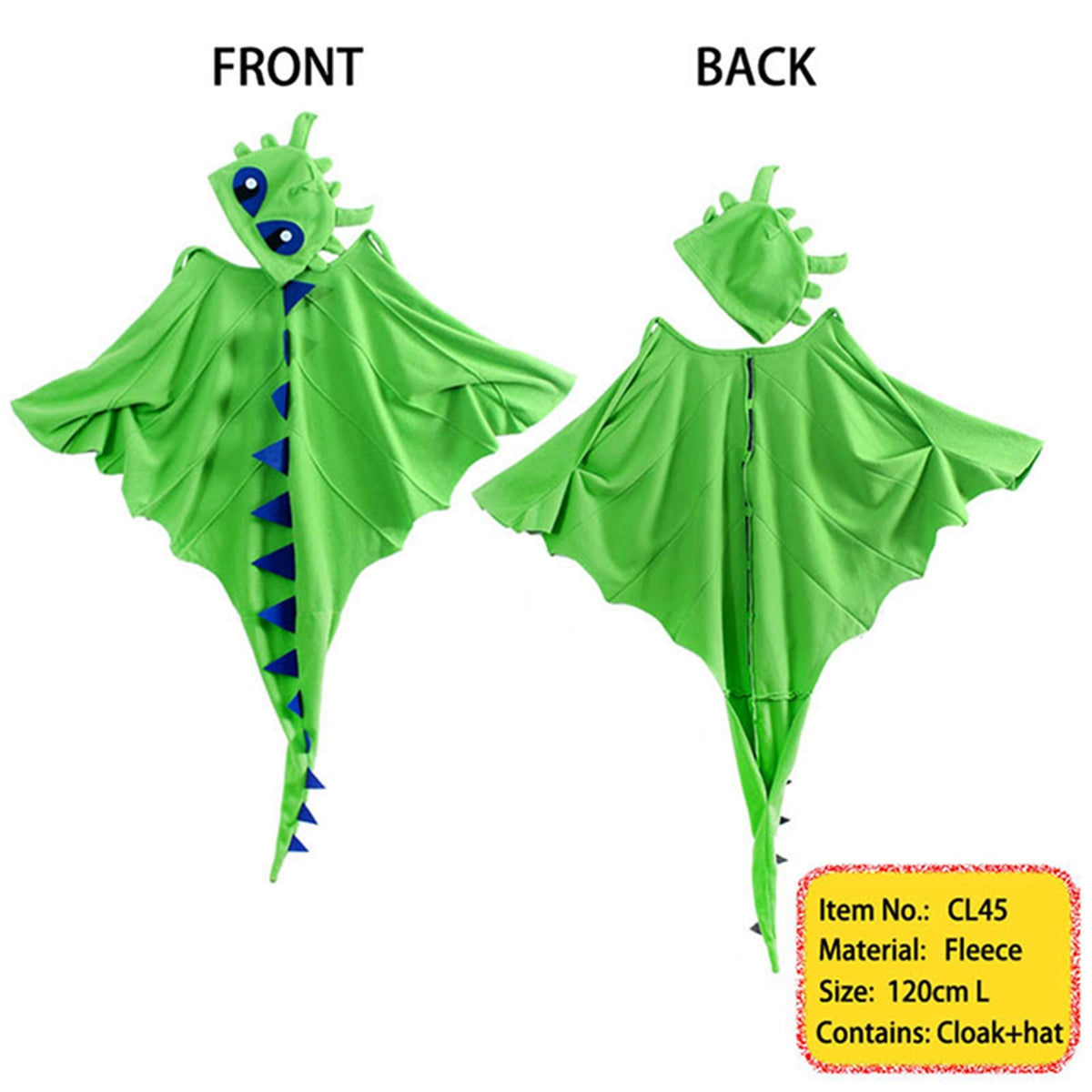 Children Dinosaur Cape Halloween Cosplay Costume Set Kids Christmas Outfits