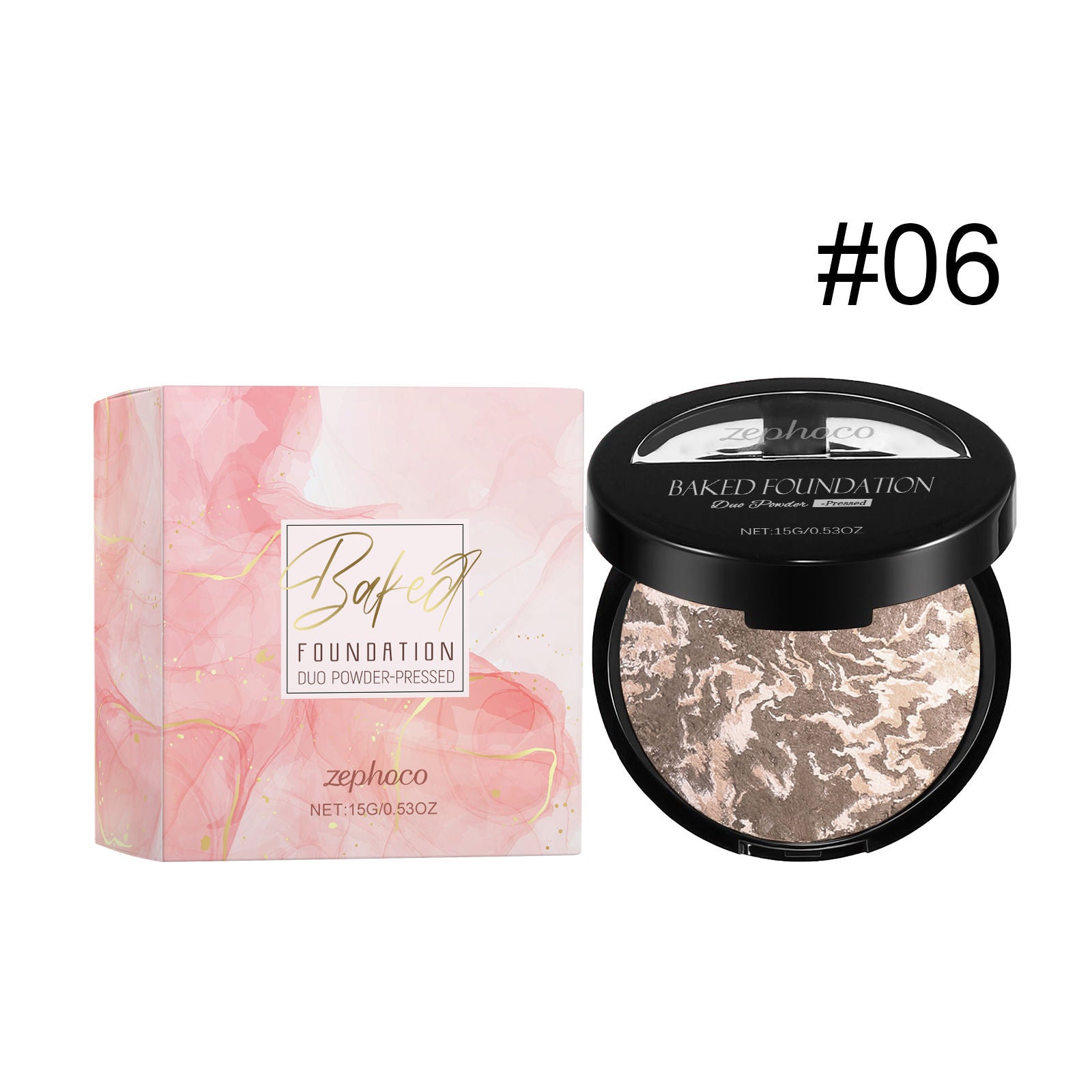 Concealer Powder Compact, Oil Control, Matte Finish, Portable Makeup, Flawless Skin ,15g