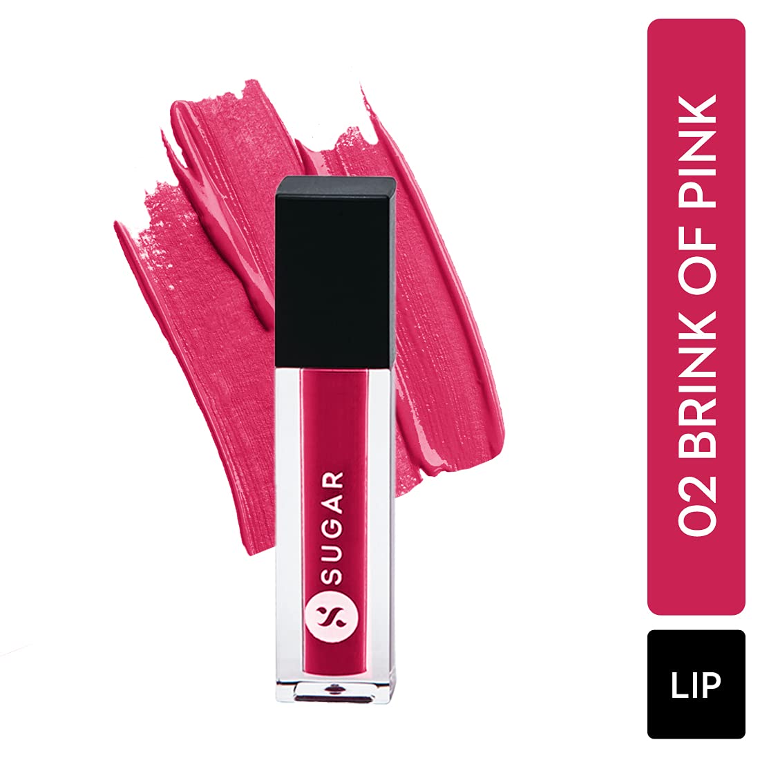 SUGAR Smudge Me Not Liquid Lipstick - 02 Brink of Pink