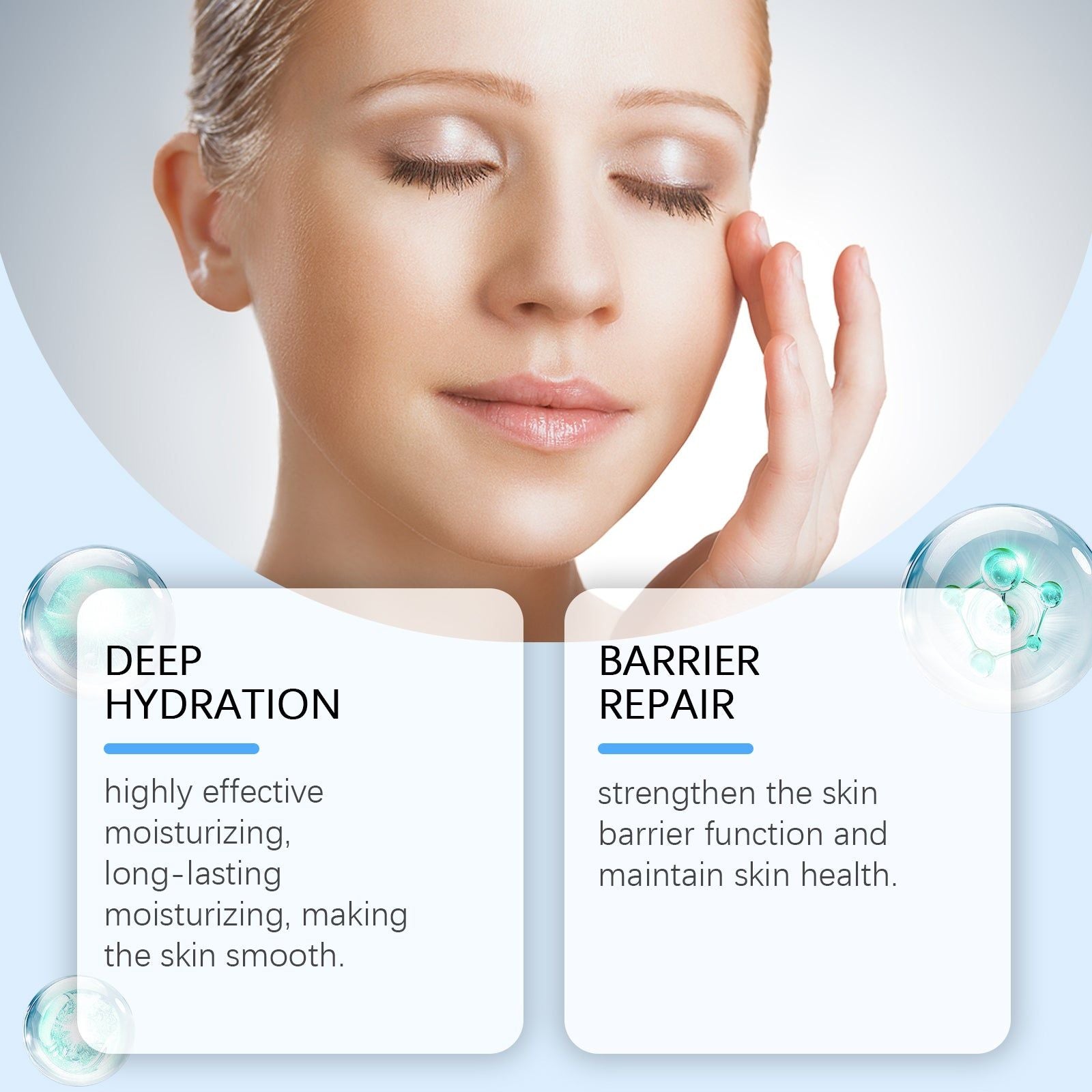 Blue Copper Peptide Facial Care Serum, Deep Hydrating, Anti-Aging, Nourishing Skin ,30ml