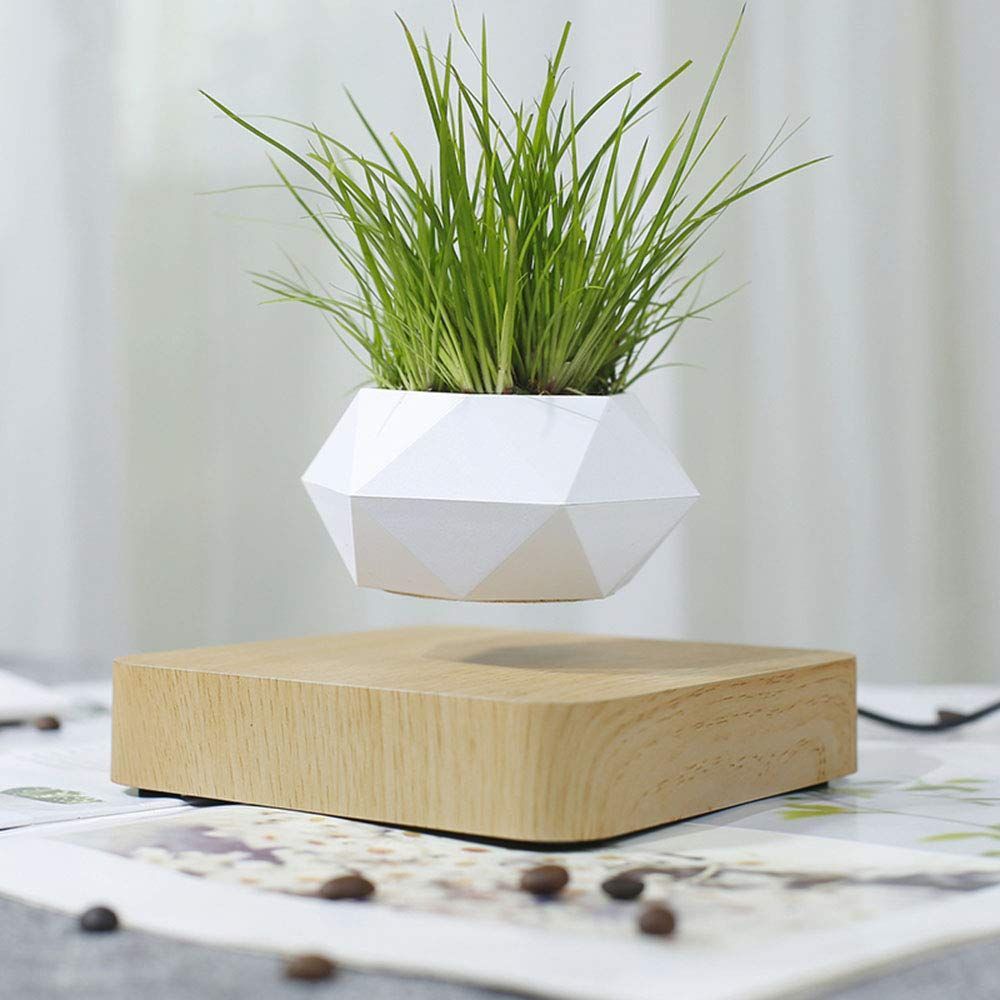 Levitating Air Bonsai Pot Magnetic Levitation Floating Pot Potted Plant Desk Dcor