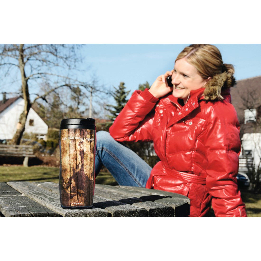 XAVAX 111169 "Ergotherm" Thermal Mug, 350 ml