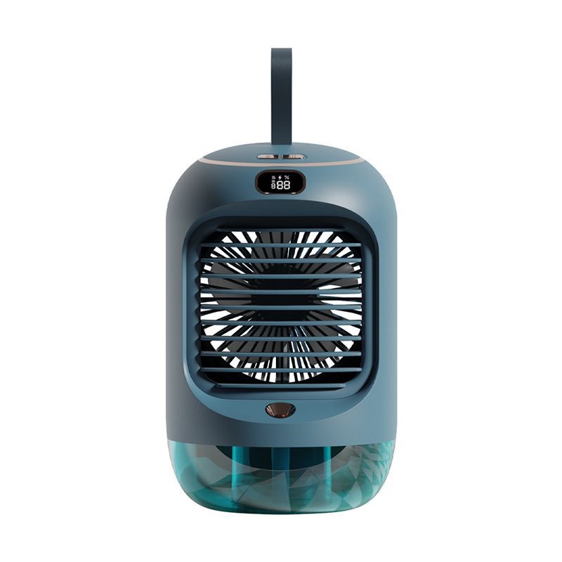Mini Cooler Usb Rechargeable Mini Spray Portable Rotation With Digital Display