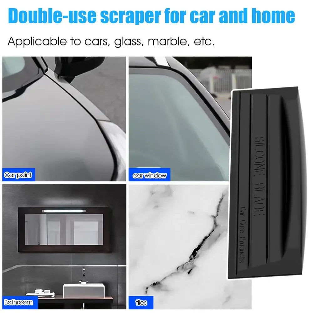 Silicone Car Window Squeegee Multi-Purpose Scratch-Free Cleaning Tool for Glass Mirror