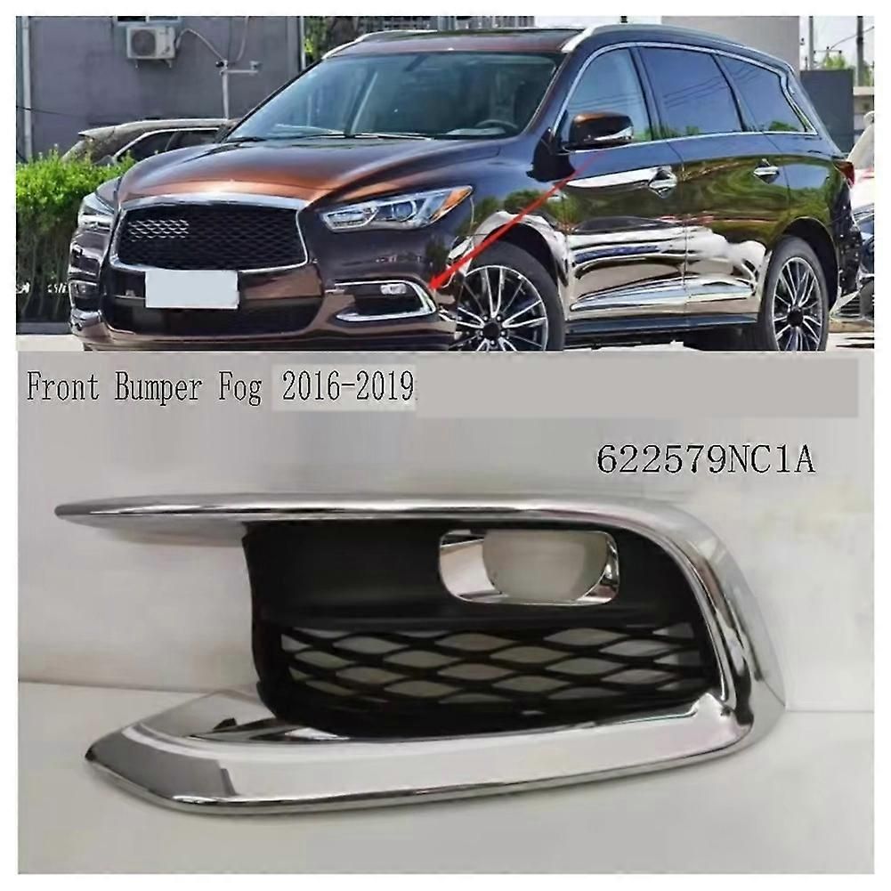 622579NC1A Front Left Fog Lamp Frame Front Bumper Fog Light Cover Foglight Grille for Infiniti QX60 2016-2019