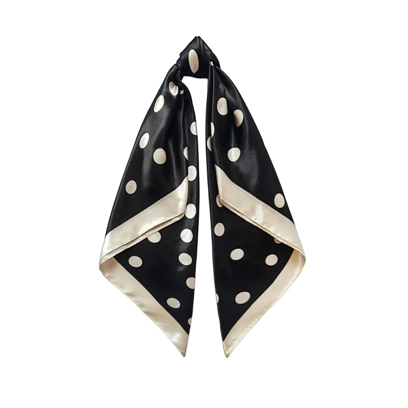 4Pcs Polka Dot Satin Square Scarf Set for Women 90x90cm