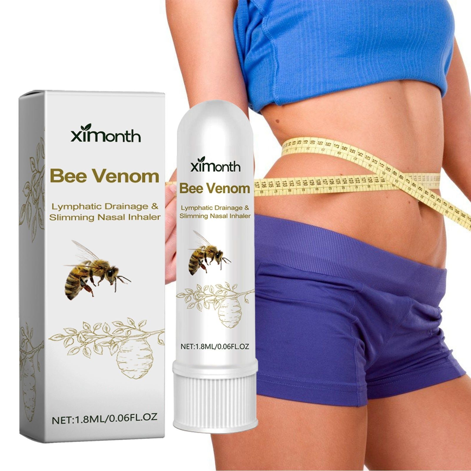 Bee Venom Body Shaping Inhaler, Slimming, Fat Burn, Lymphatic Detox ,1.8ml