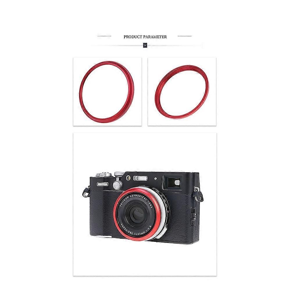 Lens Decoration Ring for Fuji X100V/X100VI Replacement for FUJIFILM Enhance Your Camera'S Aesthetics Grey(Grey)
