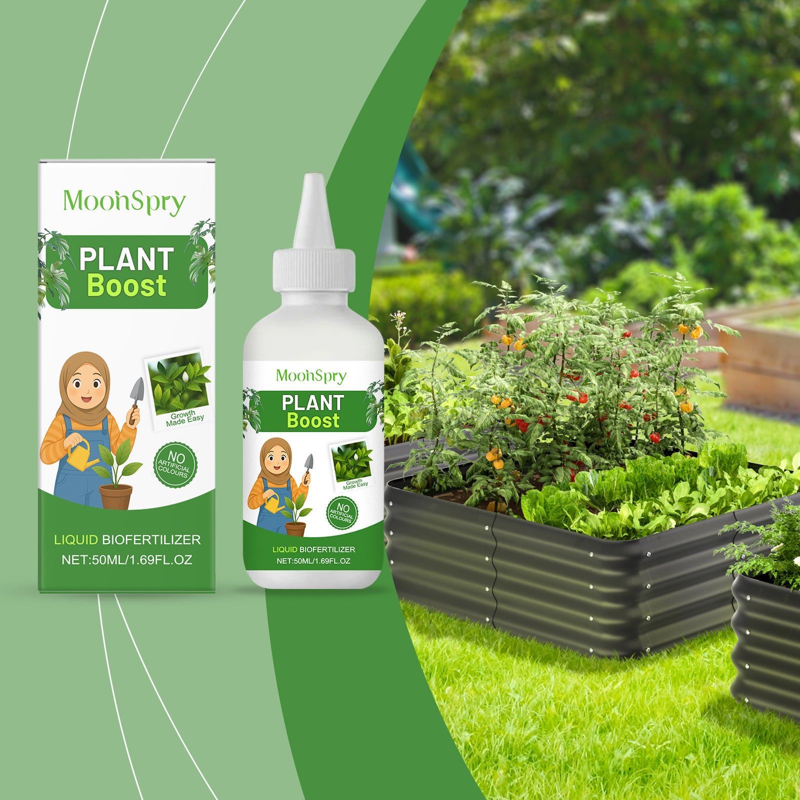 Boost Plant Growth with Top-Rated Plant Nutrient Solution, Fast Root Development, Healthy Flowers and Vegetables ,50ml