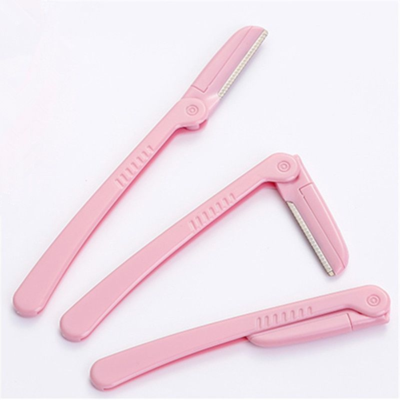 3pcs Eyebrow Trimmer Armpit Hair Razor Facial Shaver Stainless Steel Blades Makeup Tools