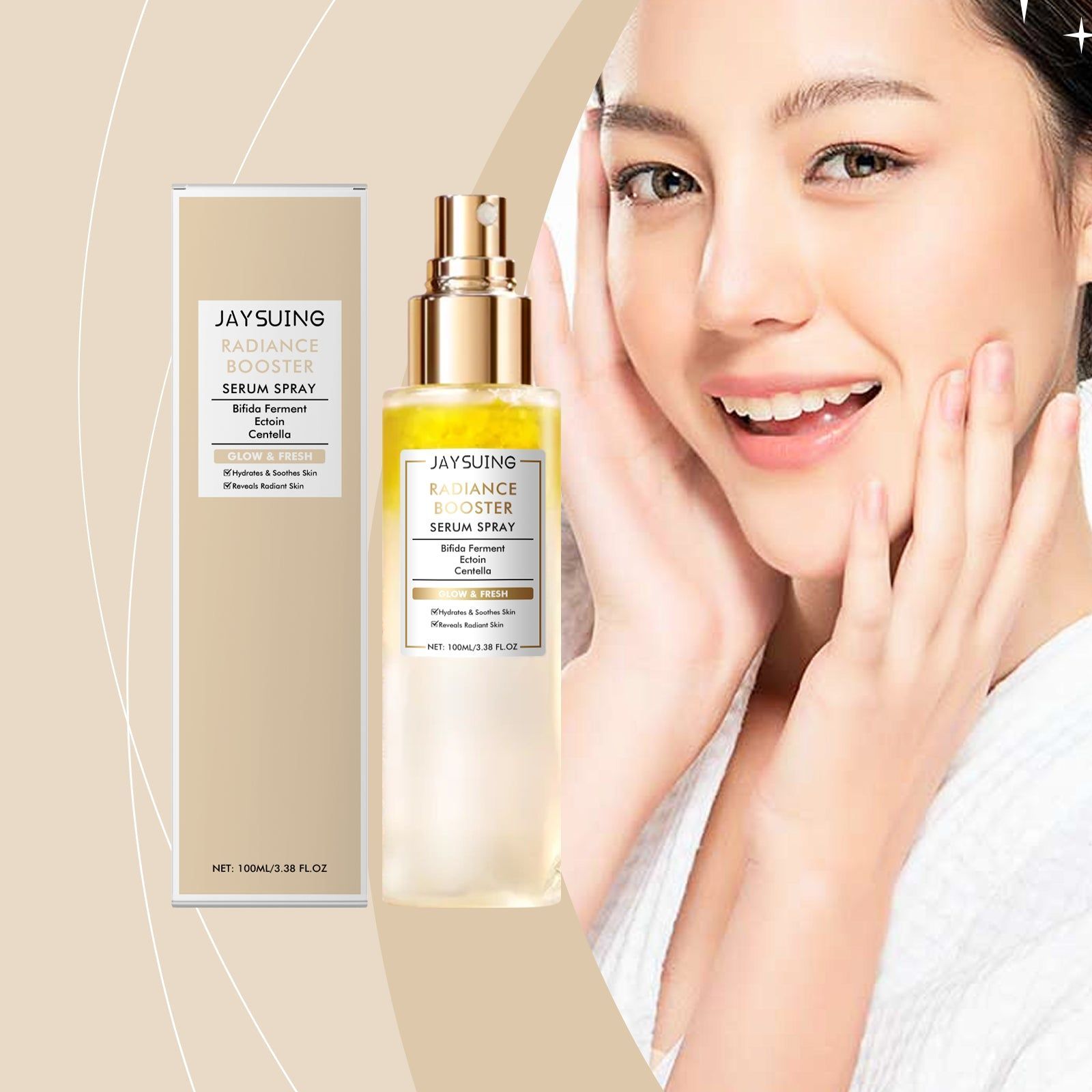 Brightening Moisturizing Facial Spray, Hydrating and Soothing Skin Care, All Skin Types ,100ml