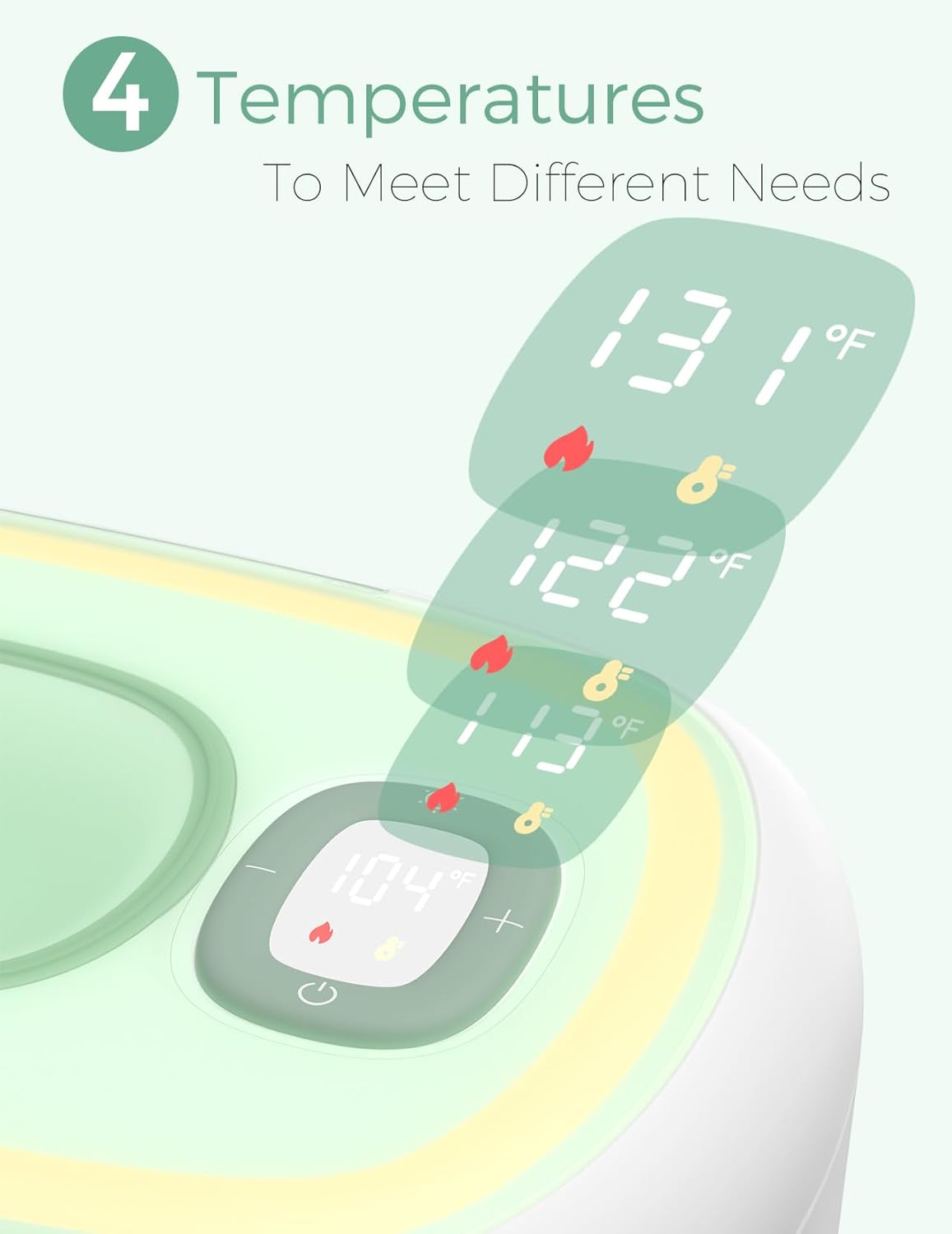 Momcozy Baby Wipe Warmer with Night Light & Digital Display