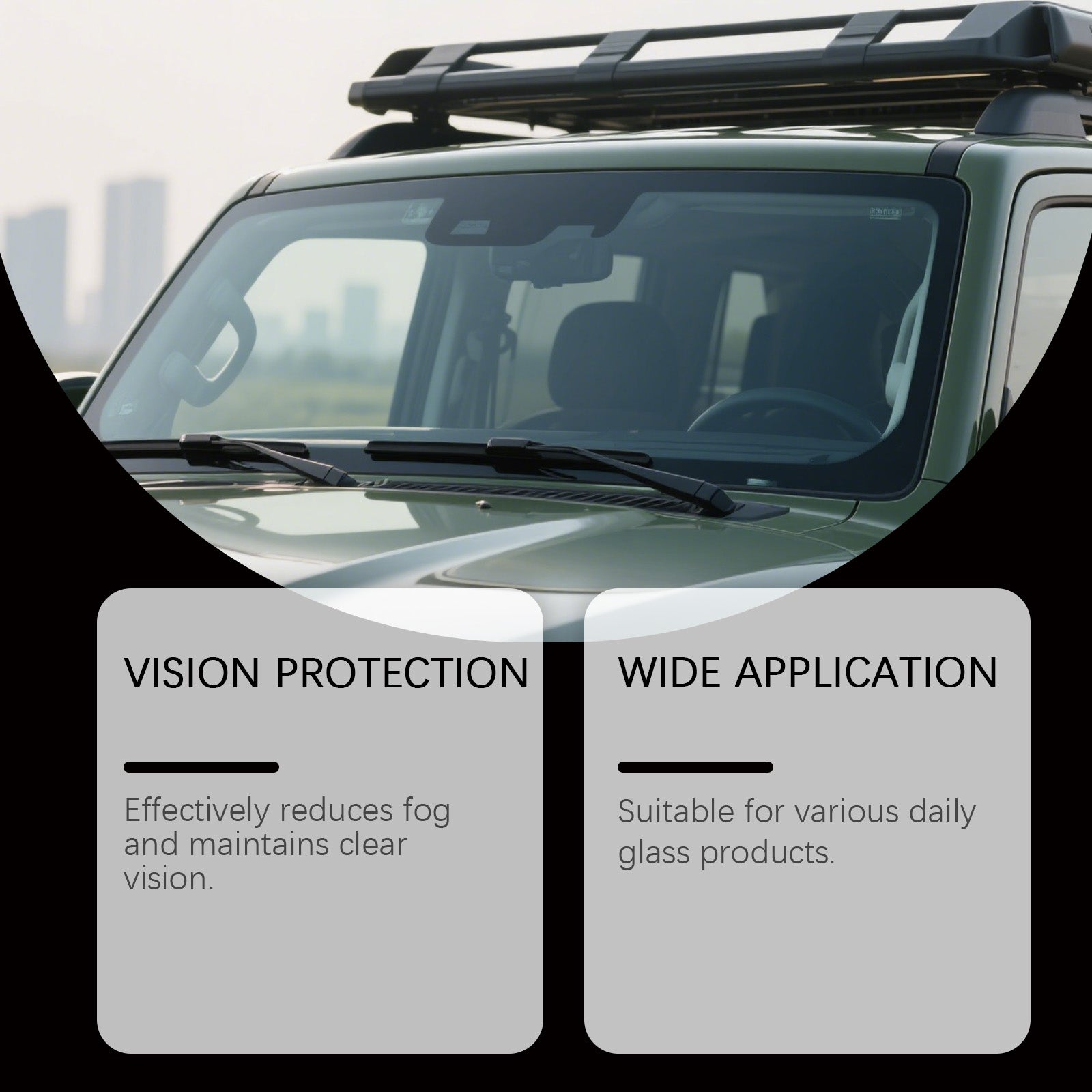 Car Anti-Fog Spray, Clear Vision, Rainproof, Easy to Use, Water Repellent ,100ml