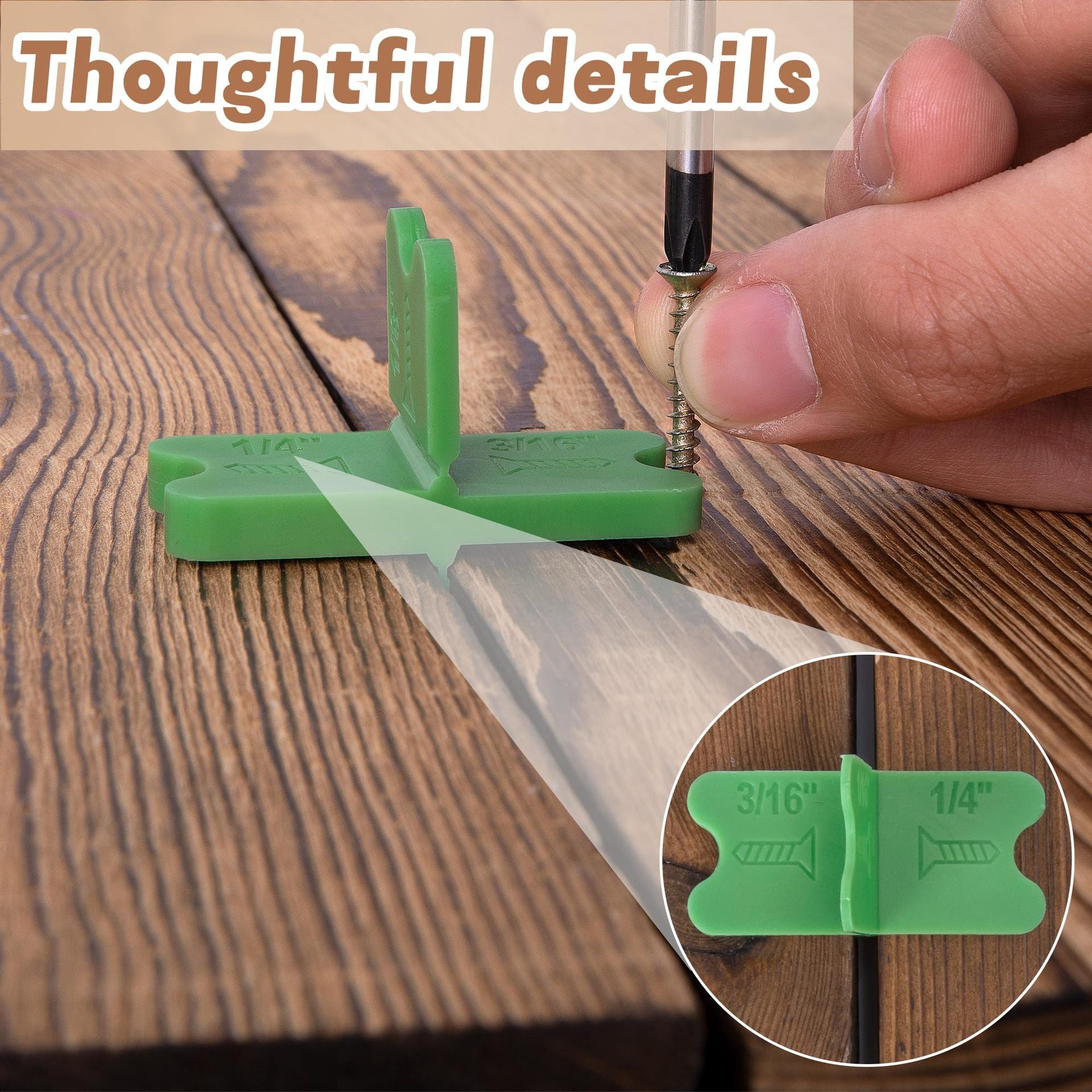 8pcs ABS Deck Spacer Tool Multifunctiona Deck Board Spacers