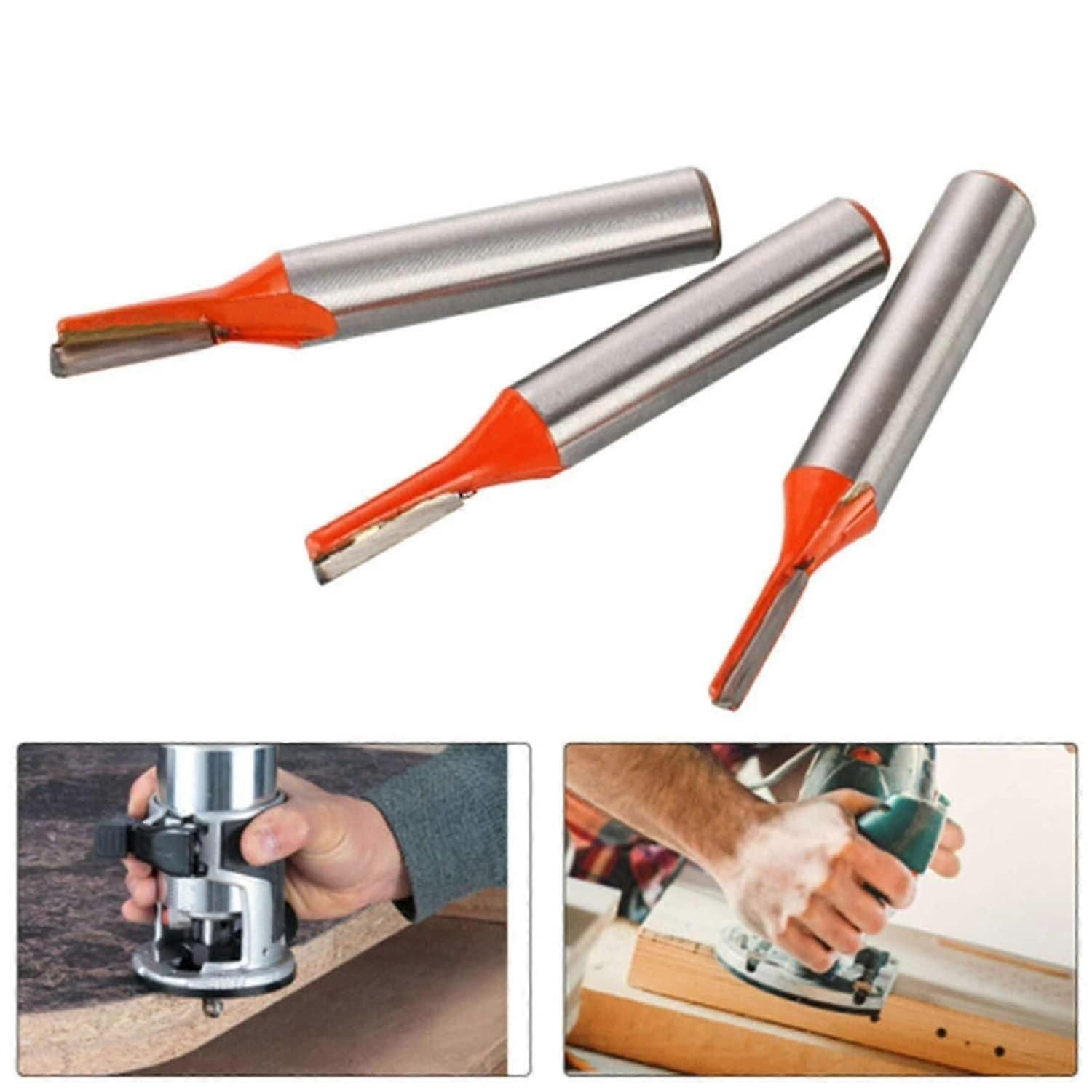 Router Bit Set Straight Grooving Cutter for Woodworking Tools