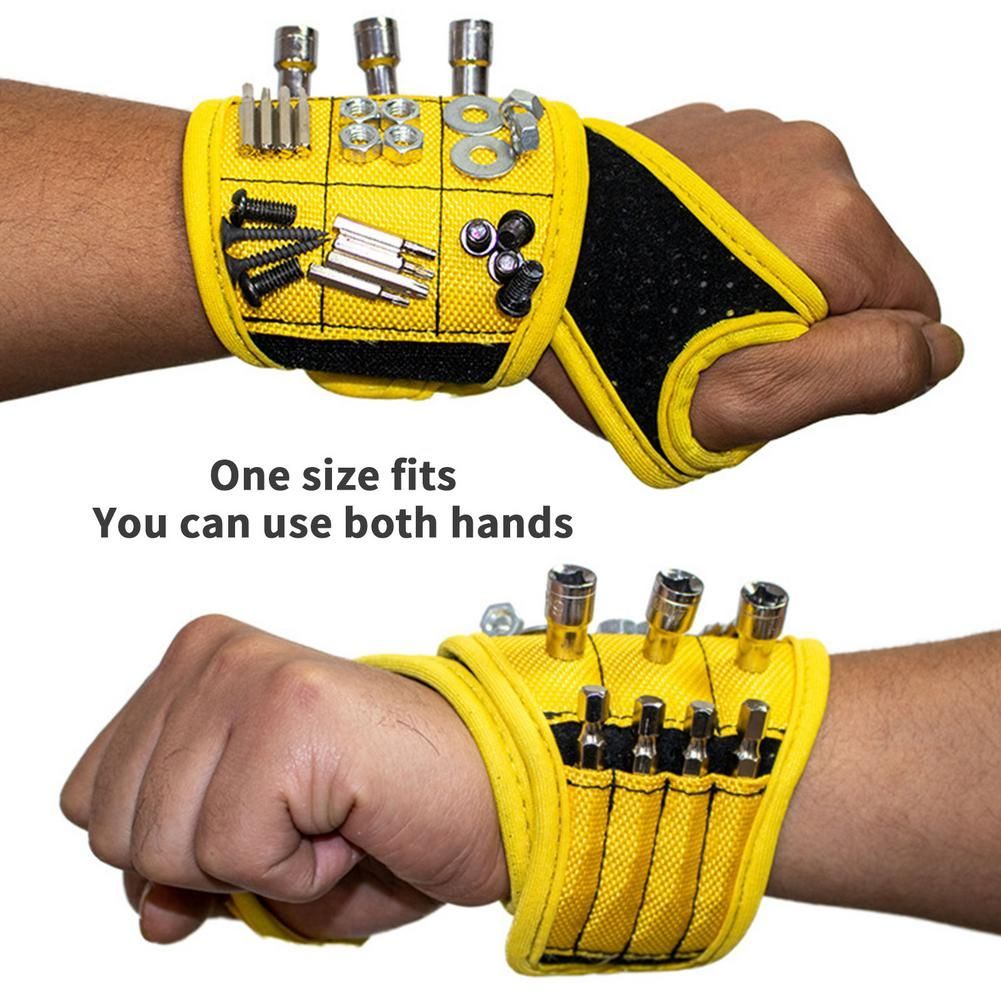 Magnetic Wristband Portable Tools Belt Screws Nails Drill Bits Bracelet Holder Repair Tools