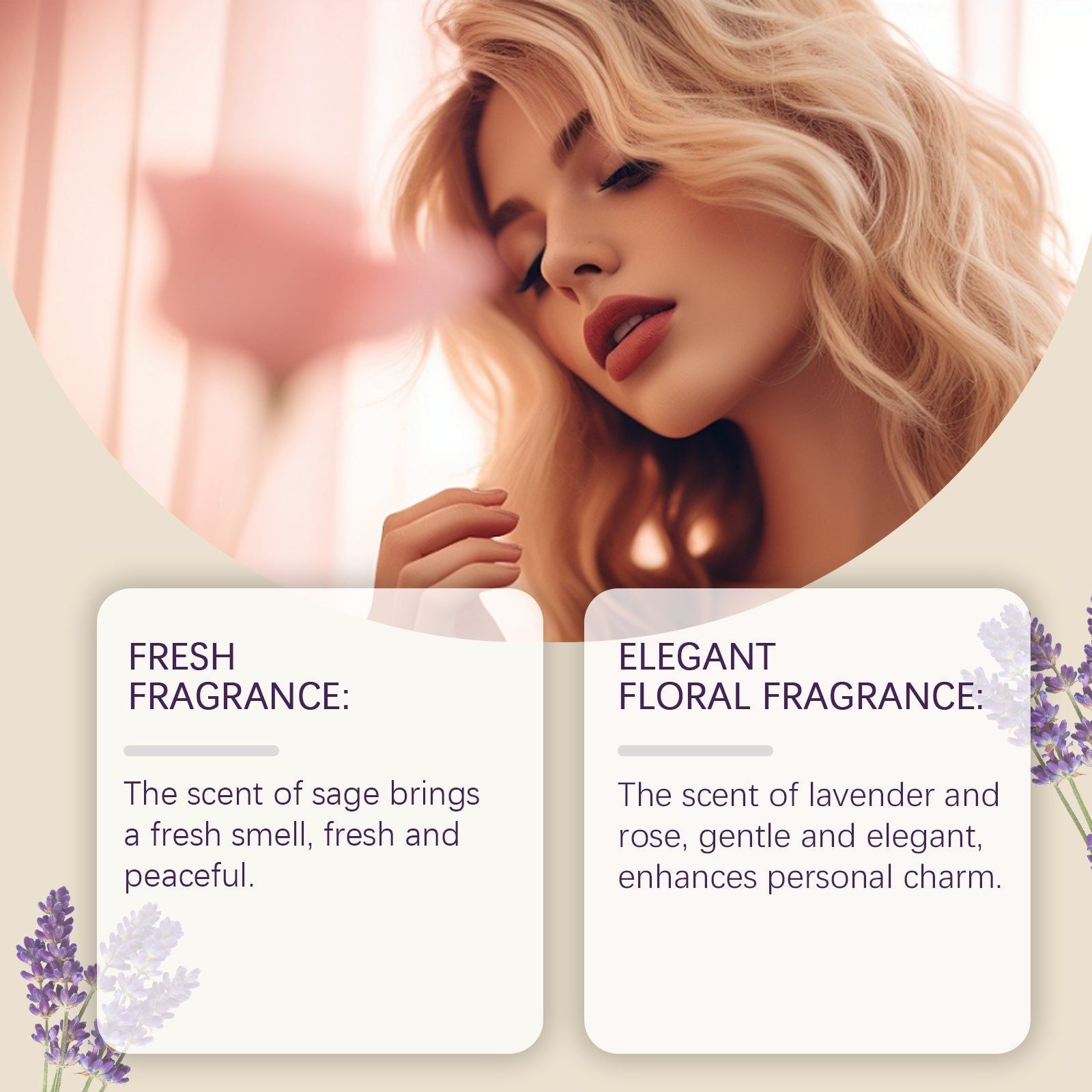 Charming Flower and Tree Travel Perfume, Natural Fresh Scent, Long-lasting, Portable, Perfect for Daily Use ,8ml