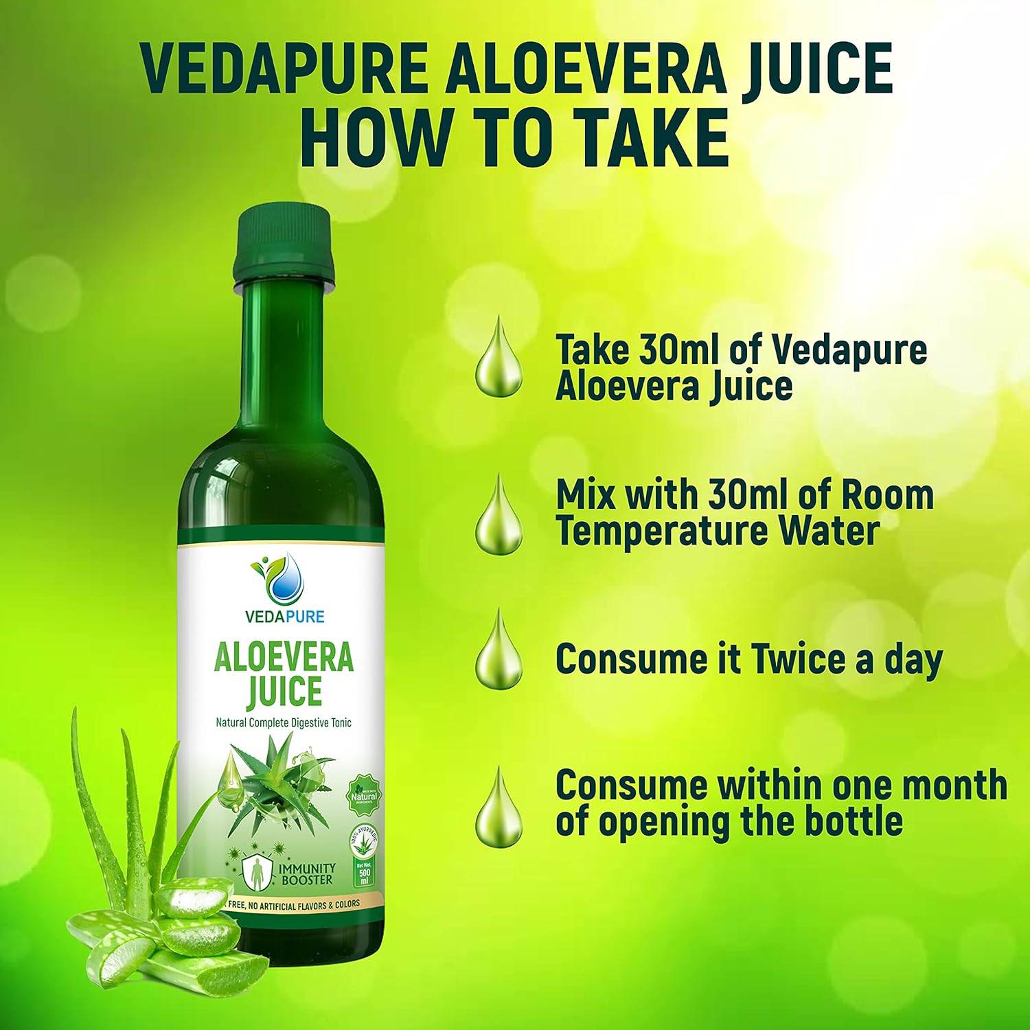 Vedapure Aloe vera Juice 500 ml