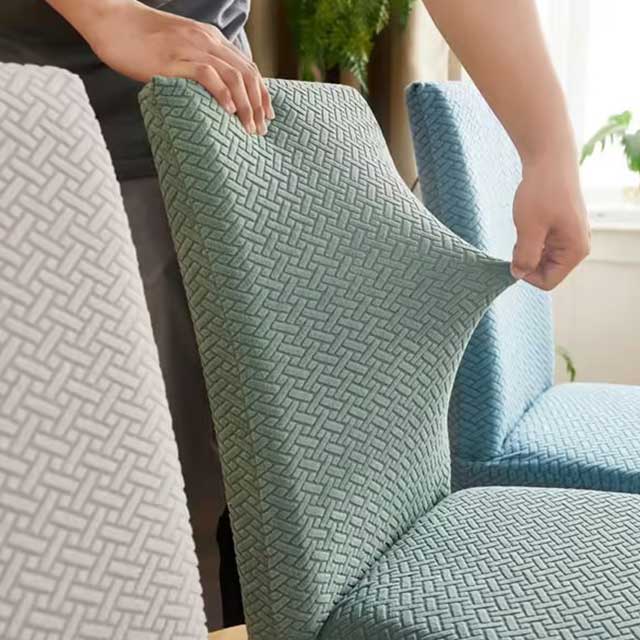 Universal Elastic Chair Cover – Stretch Fit for Dining & Living Room Chairs, Durable Big Size Home Seat Protector