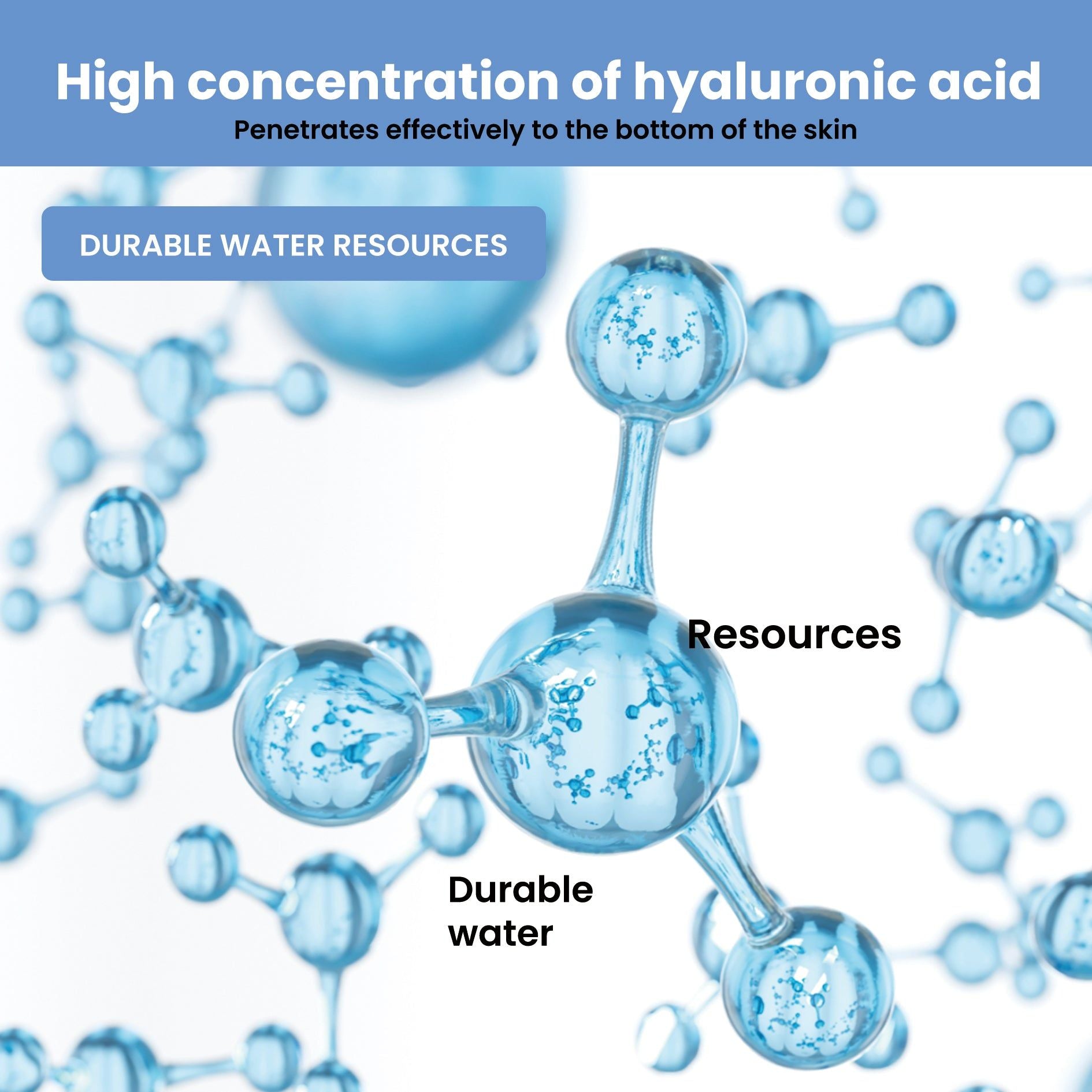 Deep Curing Hyaluronic Acid Serum, Fade Wrinkles, Hydrating, Anti-Aging, Skin Firming ,15ml