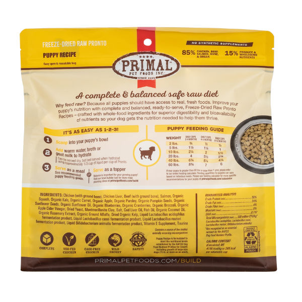 Primal Canine Chicken-Salmon Puppy Pronto 7 oz