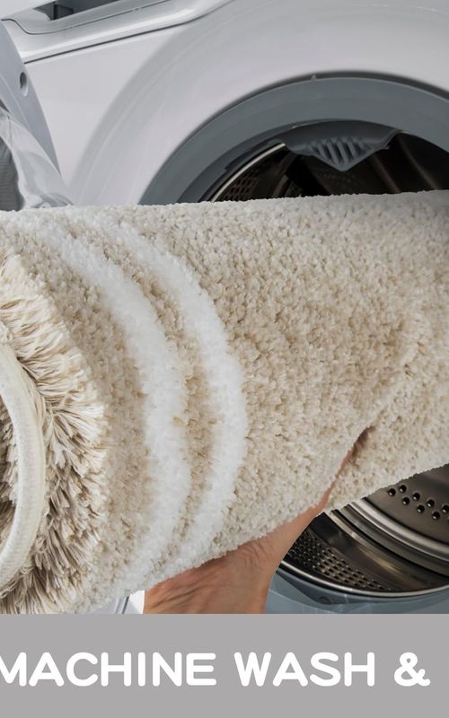 AIESY® Non-Slip Super Absorbent Quick Dry Shaggy Microfiber Bath Mat