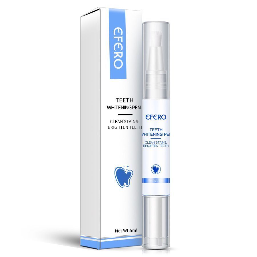 2PCS EFERO Teeth Whitening Pen, Effective Stain Remover for Coffee, Tobacco & Yellow Teeth, Oral Care Whitening Stick 5ml