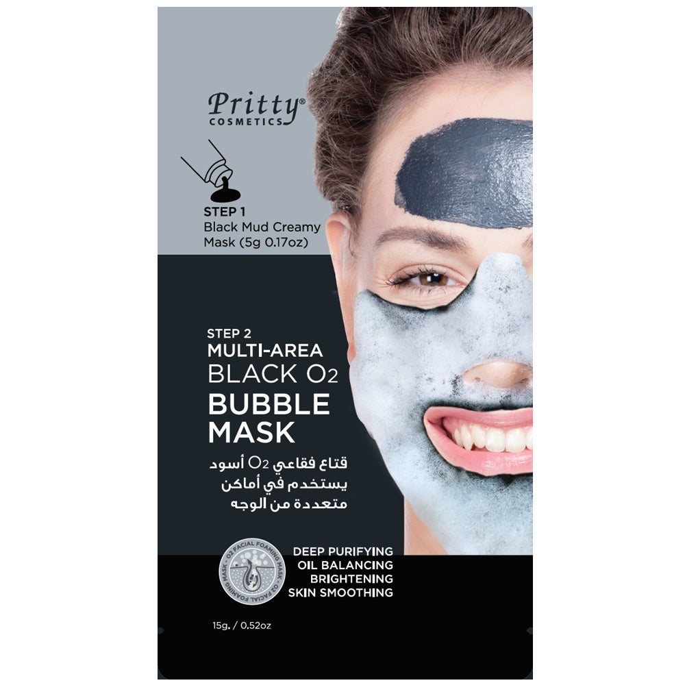 Pritty Multi-Area 2 Step Bubble Face Mask, 20gm