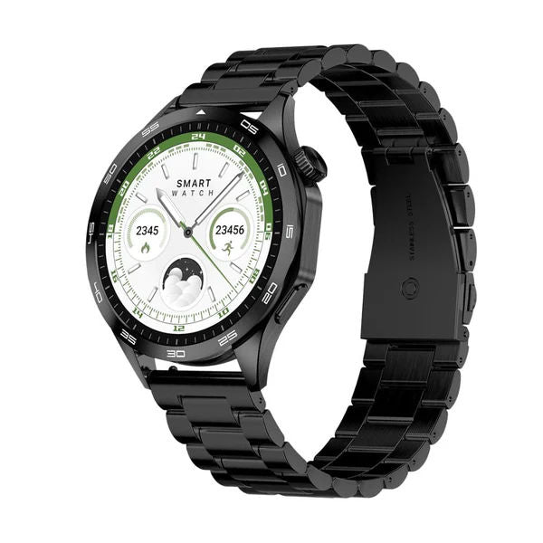 Telux Neo Smartwatch, 1.43 AMOLED, 300mAh Battery, IP68 Waterproof, Black