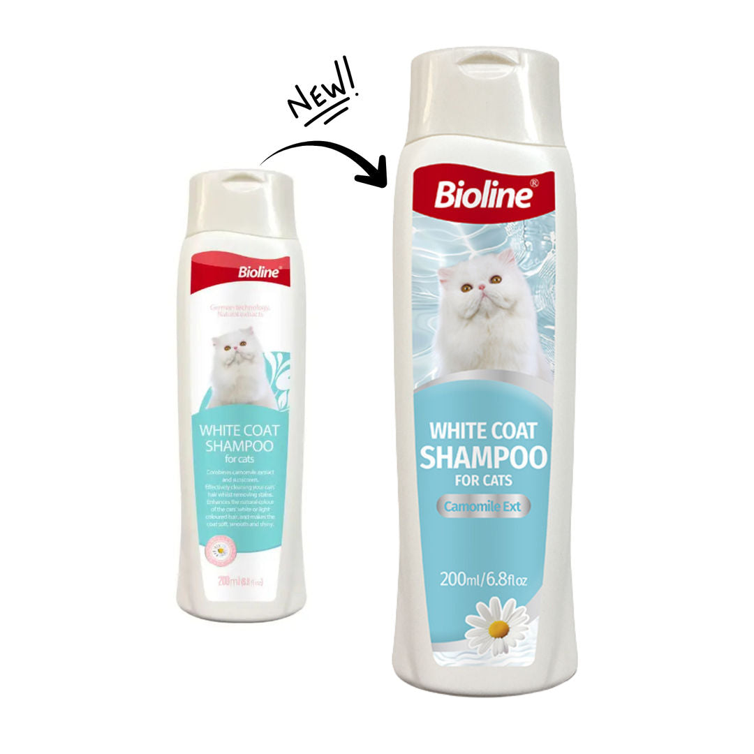 Bioline White Coat Shampoo For Cats, 200ml