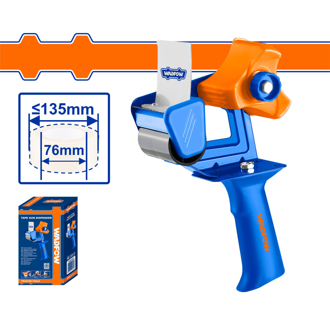 WADFOW Tape Gun Dispenser, Adjustable Brake Packing Tape Dispenser