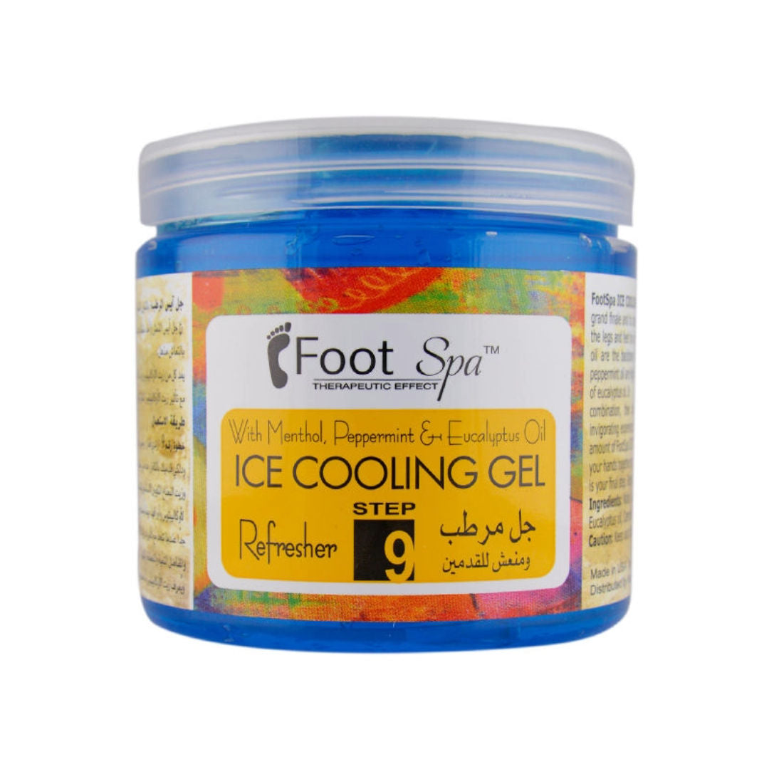 Foot Spa Ice Cooling Gel, Menthol, Peppermint & Eucalyptus Oil