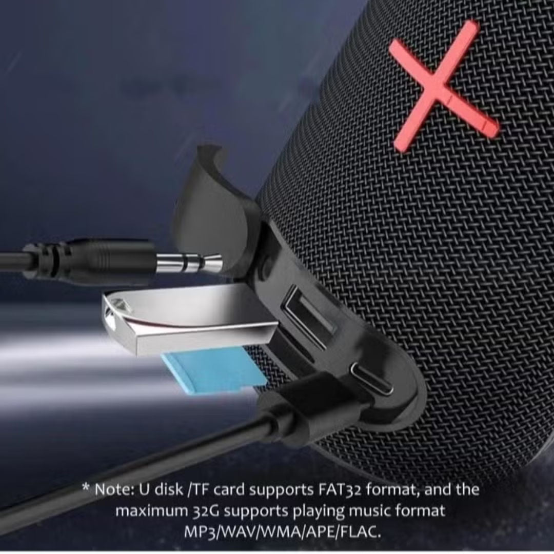 WISME WS-Y5 Portable Bluetooth Speaker with RGB Lighting