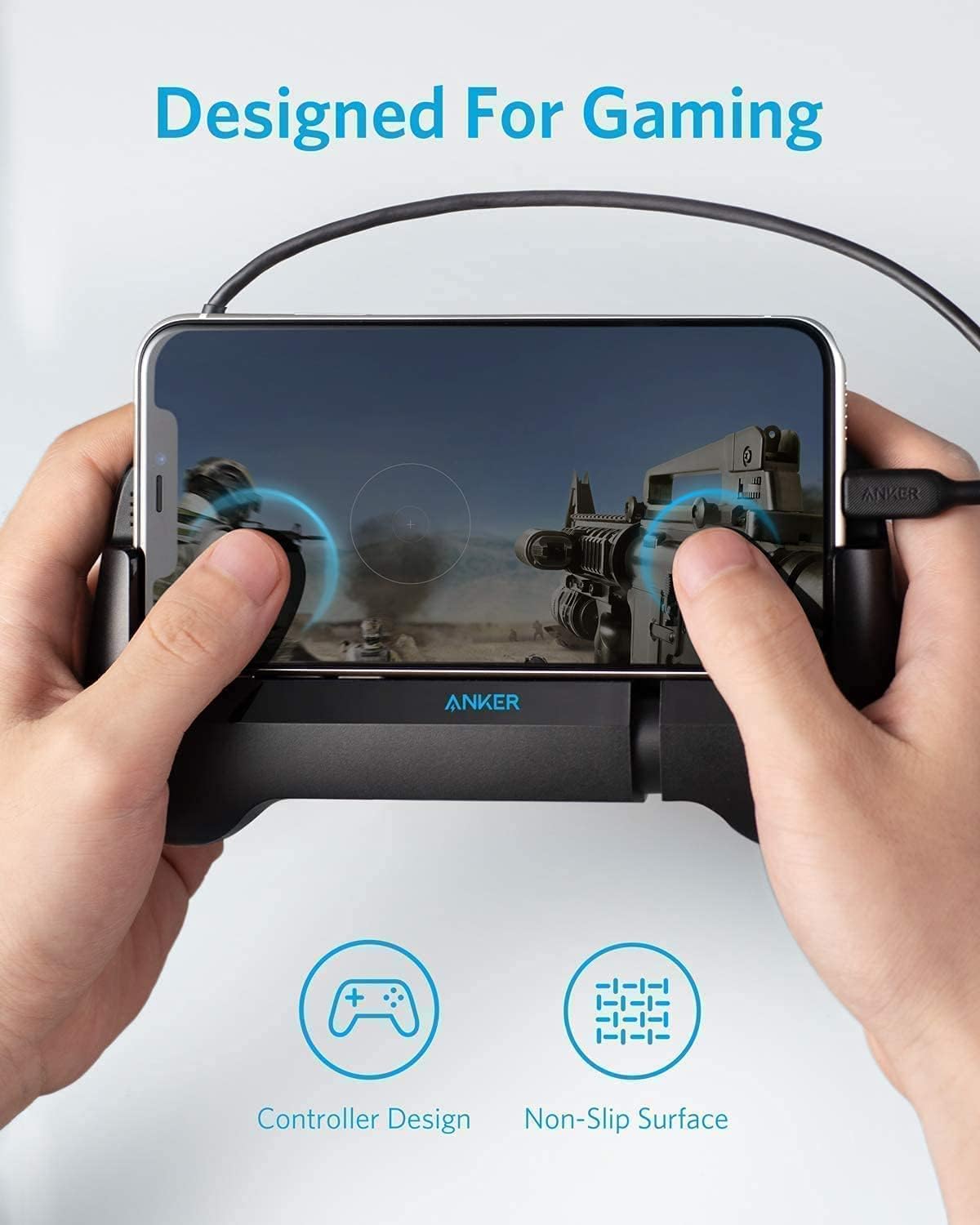 Anker PowerCore Play 6700 Portable Gaming Power Bank, Black