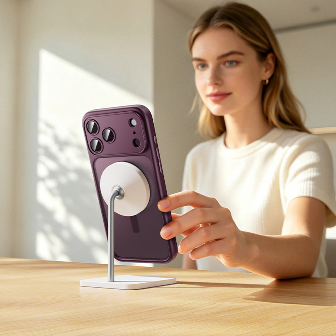 Hoco Plain Magnetic Protective Case for iPhone 18 Pro Max, All-Round Protection, Smooth & Silky