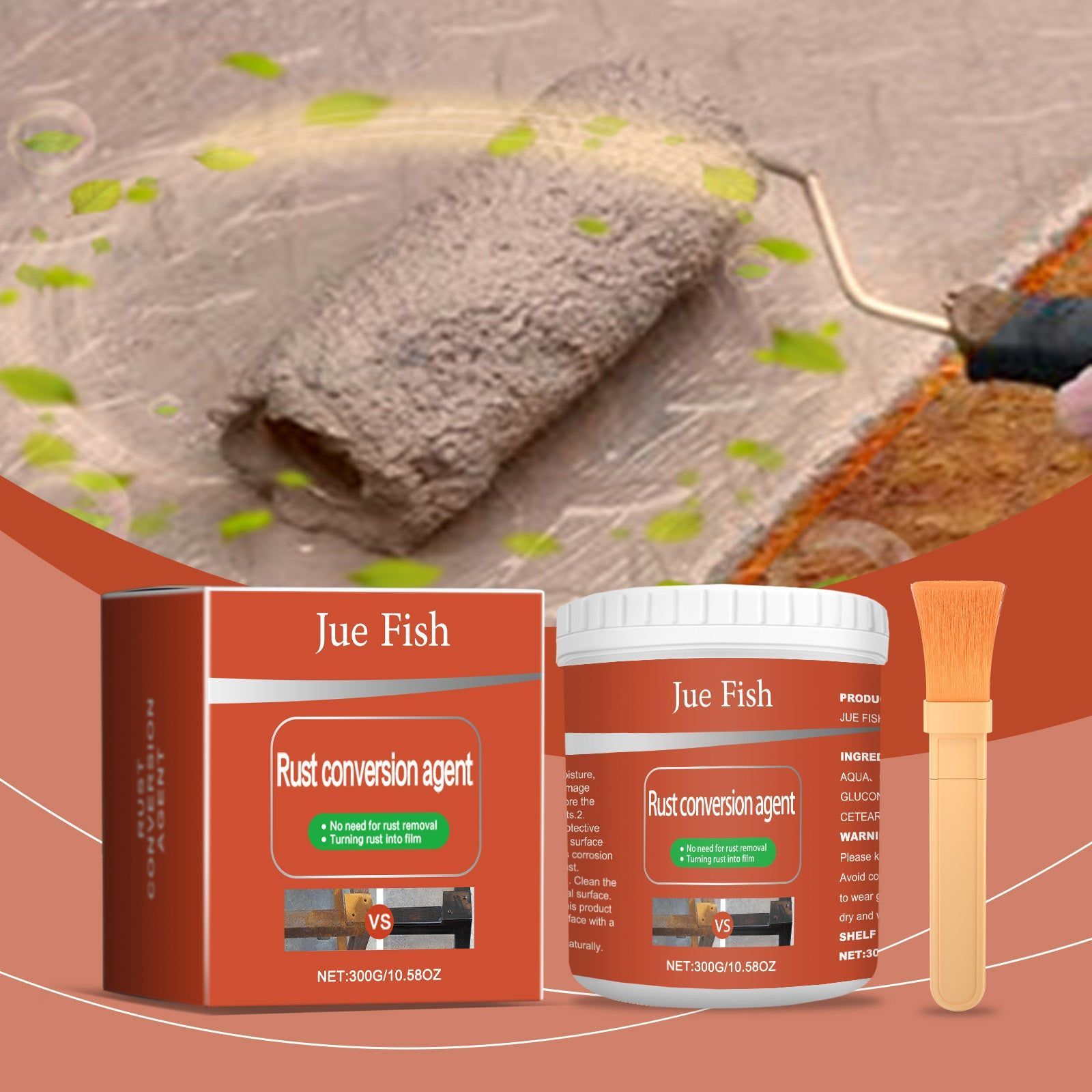 Premium Anti-Rust Paint Set, Rustproof Metal Coating, Corrosion Protection, DIY Radiator Renovation ,1set