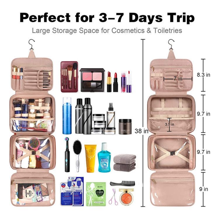Travel Makeup Bag Toiletry Bag Ladies Portable Cosmetic Storage Bag