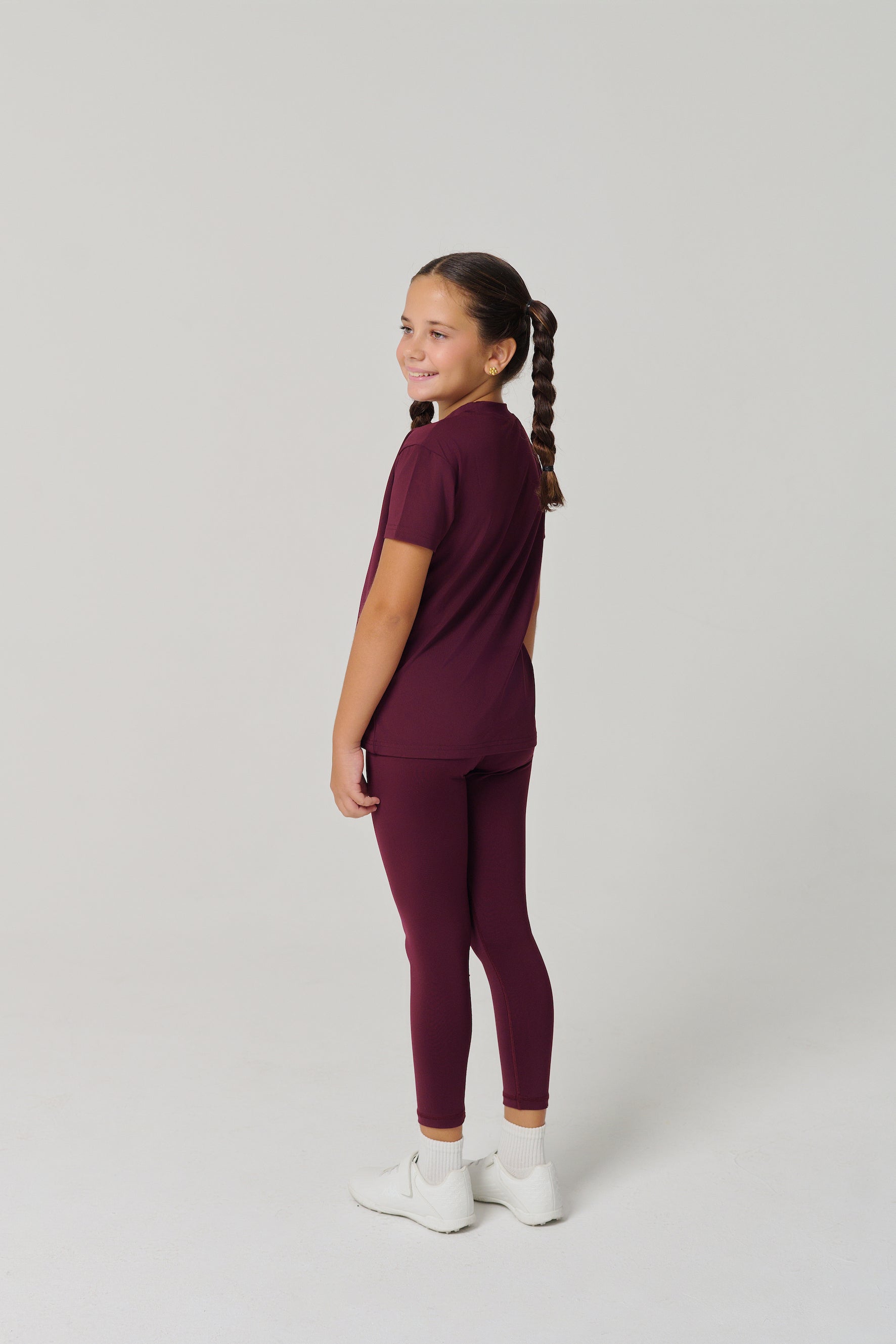 بنطال ضيق كلاسيكي للأطفال من MULU - كستنائي