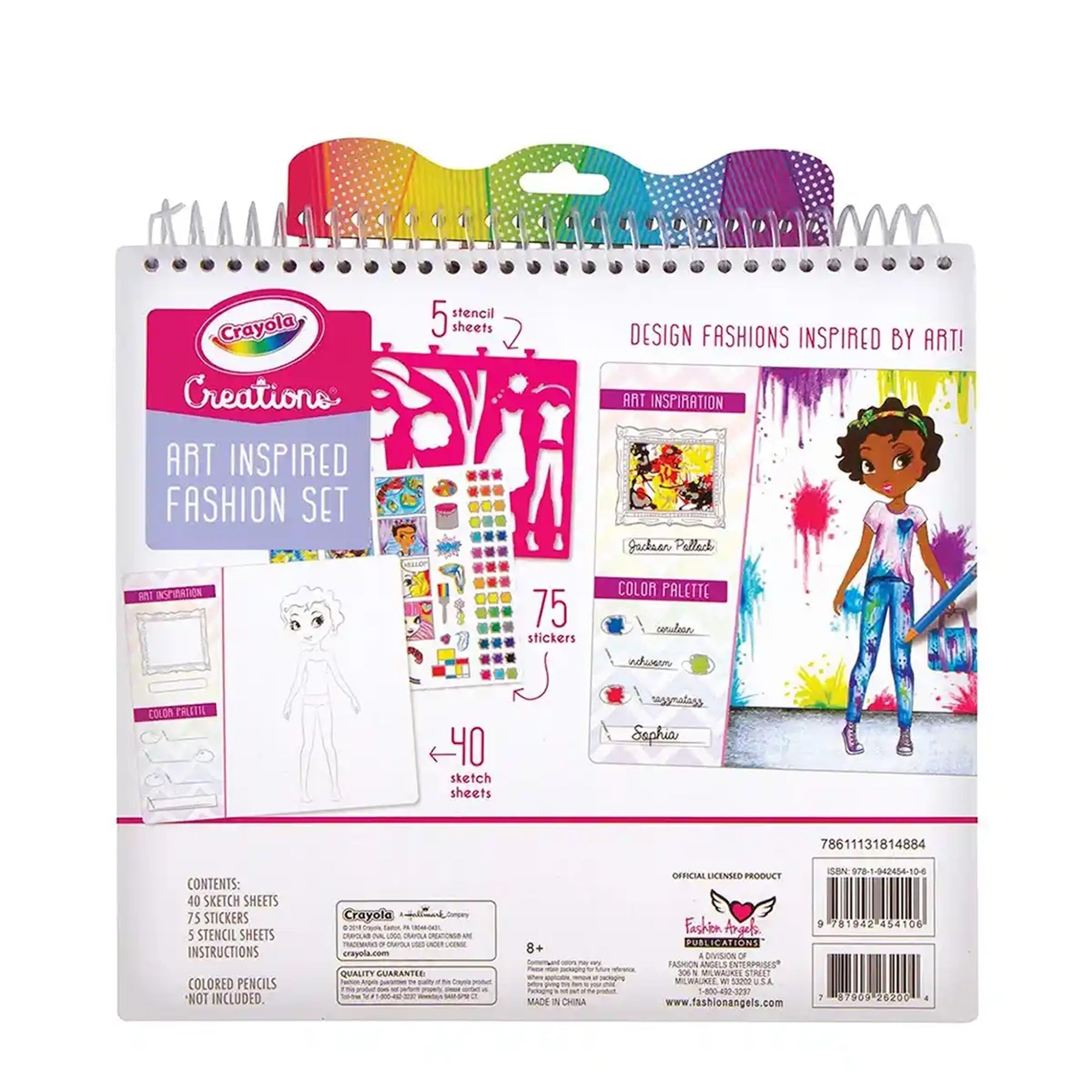 Crayola Creations Art History Fashion Sketch Portfolio