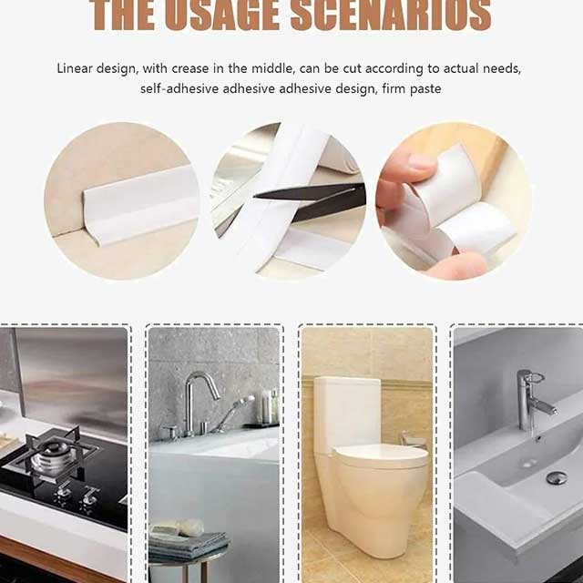 Bathroom Shower Sink Sealing Tape – Waterproof, Mold-Resistant Adhesive for Leak Prevention