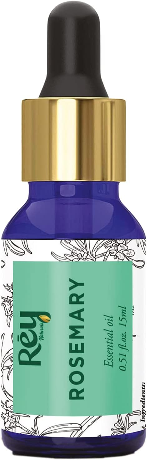 Rey Naturals Tea Tree Oil & Rosemary Oil For Hair Growth & Dandruff Control 15ML*2 (Combo)