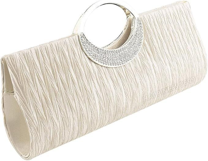 Women Elegant Clutch Purse Rhinestones Wedding Handbag Evening Bag