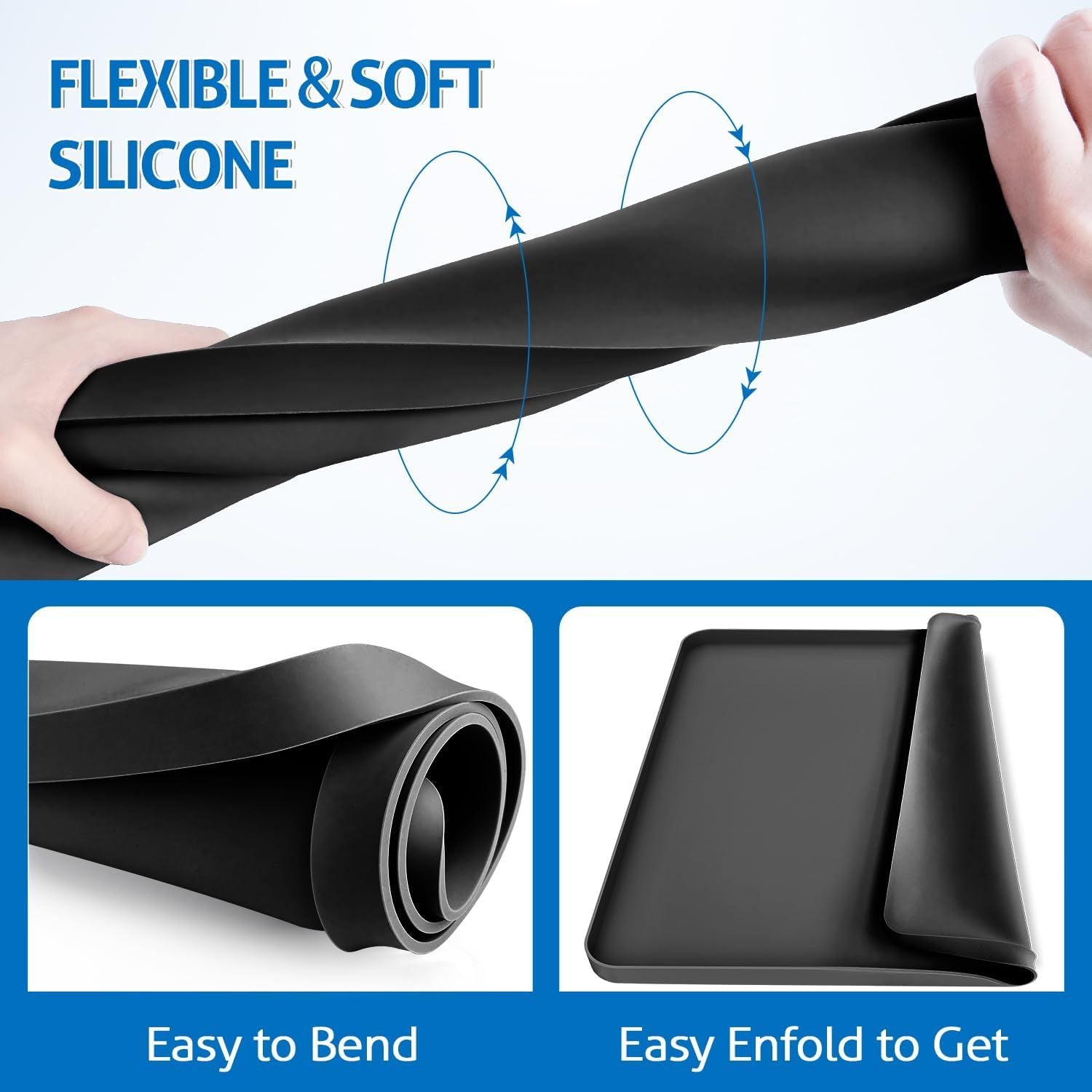 Washer Dryer Top Protector Mat Protective Silicone Rubber Mat for Washing Machine