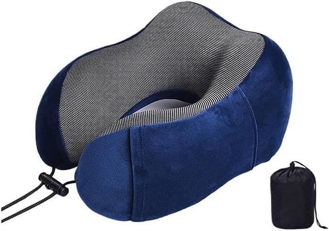 U Shaped Travel Pillow Memory Foam Neck Pillow for Airplane Car Office