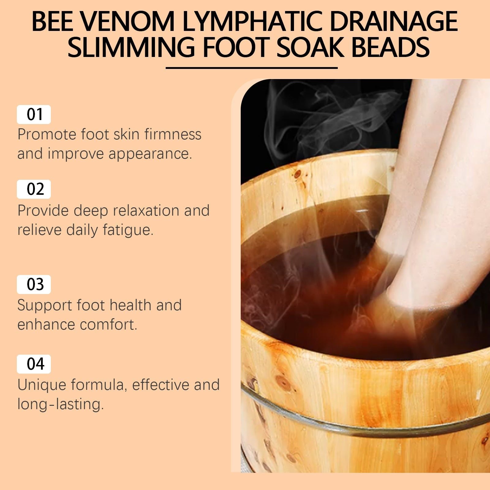Revitalize Your Feet with Bee Venom Foot Care Gel, Herbal Soothing Foot Bath ,10 pieces