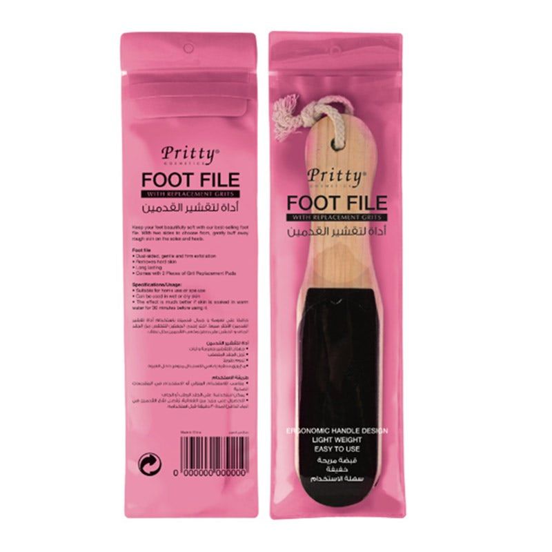 Pritty Foot File with Replaceable Grits, Odjbc001