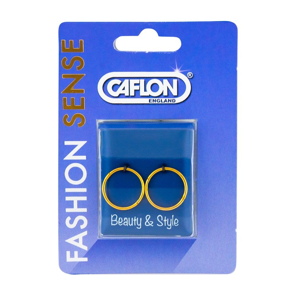Caflon Fashion Sense Gold Plated Hoop Earring, 0.5 Inch