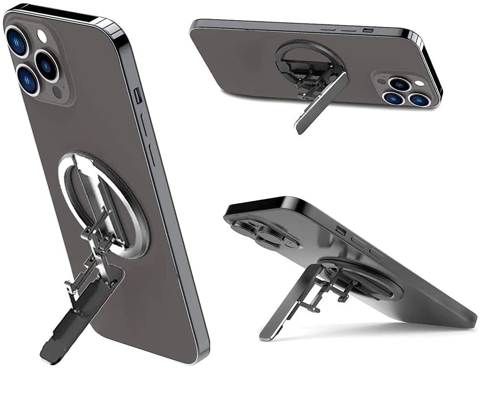 Magnetic Phone Holder Foldable Desktop Ring Kickstand For Apple 12 13 MagSafe