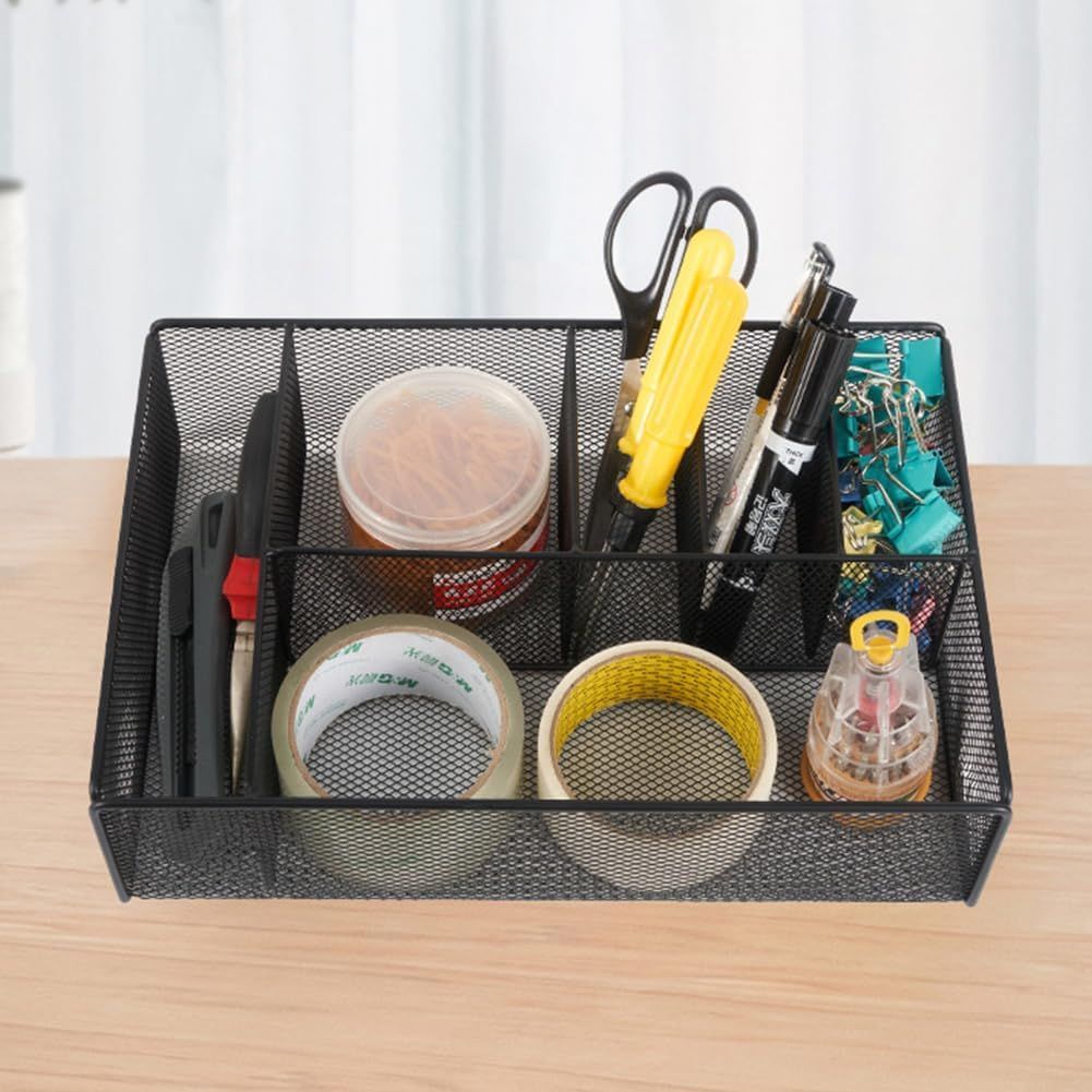 Desk Drawer Organiser Tray Paper Plate Organizer Utensil Holder Storage Tray for Home Office
