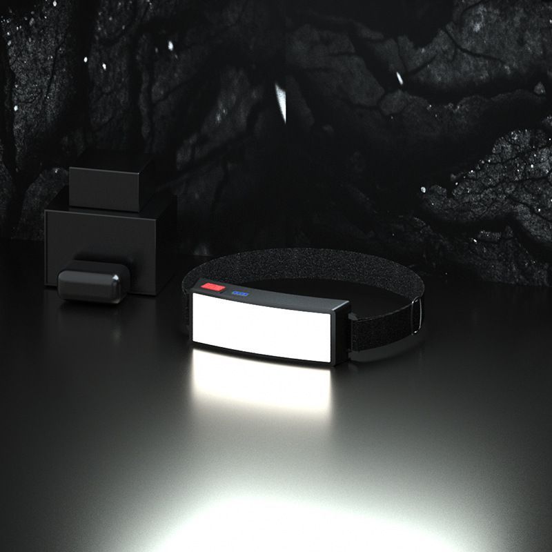 Rechargeable COB Headlamb LED Head-mounted Strong Flashlight For Cambing